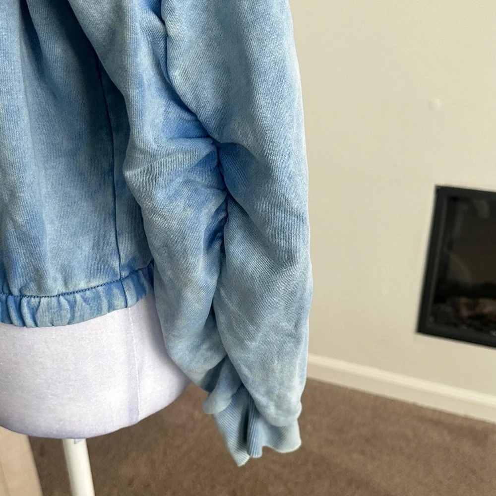 FP Movement by Free People Light Blue Cowl Neck Sweater